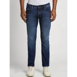 Peter England Navy Skinny Fit Jeans-picture-33