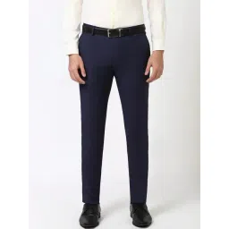 Peter England navy Solid Trousers-picture-44