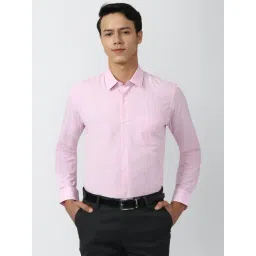 Peter England Pink Slim Fit Shirt-picture-30