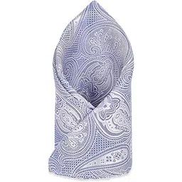 peter england Polyester Men Blue Embroidered Formal Pocket Square,Free Size-picture-15