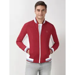Peter England Red Regular Fit Jacket-picture-24