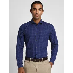 Peter England Slim Fit Checked Formal Shirt-picture-28