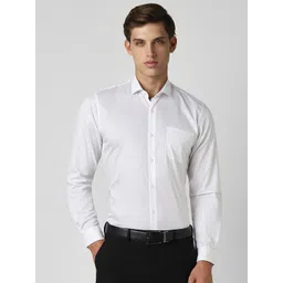 Peter England Slim Fit Grid Tattersall Checks Cotton Checked Formal Shirt-picture-32