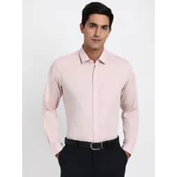 Peter England Slim Fit Textured Formal Shirt-picture-34