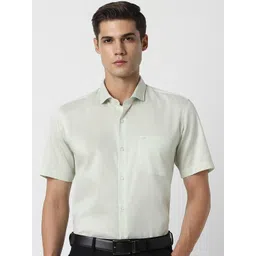 Peter England Spread Collar Long Sleeves Regular Fit Formal Shirt-picture-27