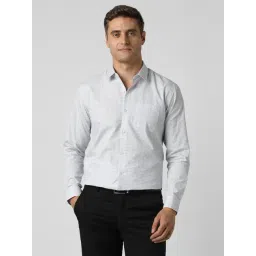 Peter England White Cotton Regular Fit Checks Shirt-picture-27