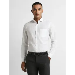 Peter England White Cotton Regular Fit Shirt-picture-19