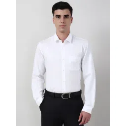 Peter England White Cotton Slim Fit Shirt-picture-47