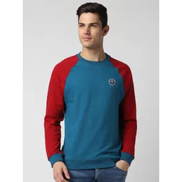 PETER ENGLAND UNIVERSITY Colourblocked Raglan Sleeves Sweatshirt-picture-15