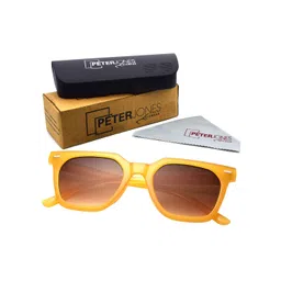 Peter Jones Eyewear Square Sunglasses with UV Protected Lens 13047OG_S-Orange-picture-29