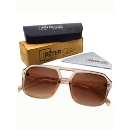 Peter Jones Eyewear Square Sunglasses with UV Protected Lens 98062TBW-picture-34