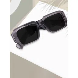 Peter Jones Eyewear Unisex Grey Lens & Silver-Toned Oversized Sunglasses with-picture-21