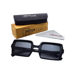 Peter Jones Eyewear Unisex Rectangle Sunglasses with UV Protected Lens 98064B_S-picture-20