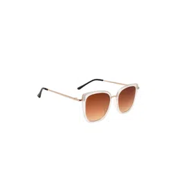 Peter Jones Eyewear Women Brown Lens & White UV Protected Cateye Sunglasses RD018TBW-picture-11