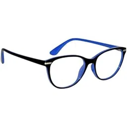 peter jones Stylish Black and Blue Cateye Optical Frame (IBL6138) image 1