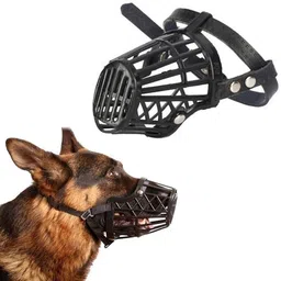 petjoy Square Adjustable Strap Safe Muzzle - Ensure Pet Safety and Comfort Medium Strips Dog Muzzle-picture-18