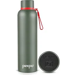 Pexpo Bravo 1000 Hot & Cold ISI Certified Flask- Military Green- Stainless Steel Water Bottle | Office| Gym| Travelling| Home| School| Adults & Kids,1000 ML-picture-25