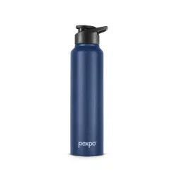 Pexpo Denim Blue Stainless Steel Water Bottle with Steel & Sipper Cap (750 ml)-picture-32