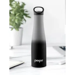 Pexpo Grey & Black Stainless Steel Vacuum Insulated Water Bottle (620 ml)-picture-28