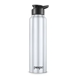 Pexpo Silver-Toned Single Stainless Steel Water Bottle-picture-29