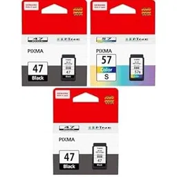 PG 47 Twin & CL 57 Small Ink Cartridge Compatible with Canon Printer/Ink Cartridge Combo Pack-image-40