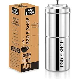 PGD Traditional Stainless Steel South Indian Filter Coffee Maker, 100ml Small, Size 0 (Small, Size 0) 2-4 Cup Mug Decoction Dripper for Home & Kitchen (Coffee Filter Size 0)-picture-24