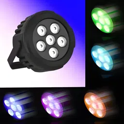 pgdt electro DJ PAR LIGHT 6LED Dual Disco Ball image 1