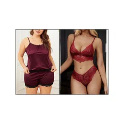 PHALIN Self-Design Bra & Panty Baby Dolls-picture-31