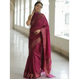 PHEASANT Woven Design Zari Banarasi Saree-picture-39