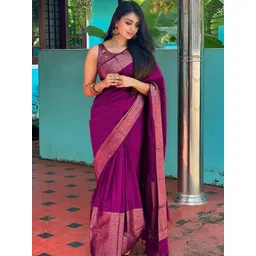 PHEASANT Woven Design Zari Banarasi Saree-picture-27