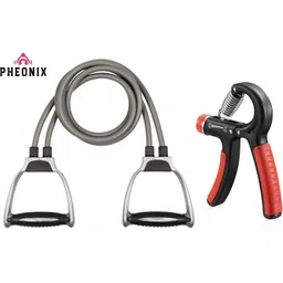 pheonix Combo Double Toning Tube Exerciser with Hand gripper Home Gym Kit Fitness Accessory Kit Kit-picture-19