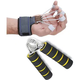 pheonix Finger Exerciser and Foam Hand Gripper for Home Workout Gym Combo Set Fitness Accessory Kit Kit-picture-28