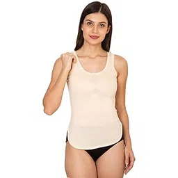 phh blue beauty Camisole for Women, Cotton Slip Innerwear, Solid Pattern Tank Top, Sleeveless Regular Fit Cami Vests, Super Absorbent & Lightweight Undershirt, All Season Comfort, Cream (Small)-picture-18