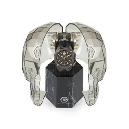 PHILIPP PLEIN Men Brass Dial & Textured Straps Analogue Watch PWTBA0323 image 5