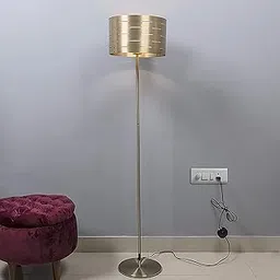 PHILIPS Aluminium Floor Lamp (Matt Gold)-picture-20