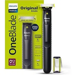 Philips OneBlade Gen Z face & Body Trimmer & Styler | Ideal for Thin Beard or 1st Trim | Designed for Skin Comfort, No Nicks & Cuts, Dual Protect Tech | Acne Prone, Patchy Beard, Young Skin | Extra Body Blade | QP1624/10-picture-18