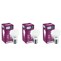Philips Ace Saver 5W B22D 6500K Crystal White LED Bulb (Pack of 3)-picture-14