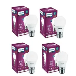 Philips Ace Saver 5W B22D 6500K Crystal White LED Bulb (Pack of 4)-picture-13