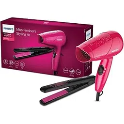 PHILIPS Miss Fresher's Straightener&Dryer Combo Kit For Everyday Styling,Multi, 1000 Watts-picture-39