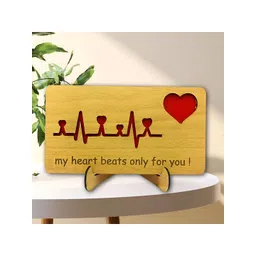 Phirki Studio Beige Textured Wooden Curio Showpiece-image-20