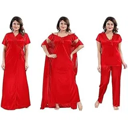 phkmall Women Nighty Set 4 pcs image 1