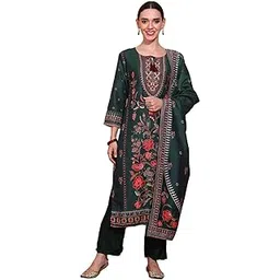 phool Emerald Elegance: Green Salwar Suit for Women & Girls-picture-10