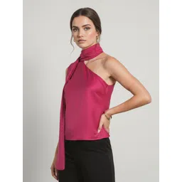 Phosphorus One Shoulder Scarf Neck Top-picture-12