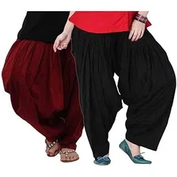 pi world Women Cotton Patiala Salwar(Free Size,Multicolored Pack of 2)-picture-39