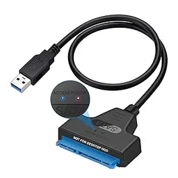 PiBOX India - USB 3.0 to 2.5" SATA III Hard Drive Adapter 0.5 M Long Cable w/UASP - SATA to USB 3.0 Converter for SSD/HDD - Hard Drive Adapter Cable - 50 cm - New ASM225CM Chipset - 2.5 inch HDD-image-10