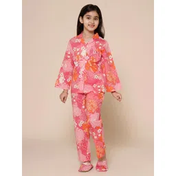 PICCOLO Girls Printed Pure Cotton Night Suit-picture-32