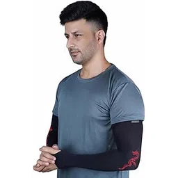 Pick Ur Needs UV Protection Arm Sleeves with Thumb Holes Cooling Nylon Arm Covers for Running, Cycling, Driving, Outdoor Sports, Tattoo Cover, Unisex-picture-10