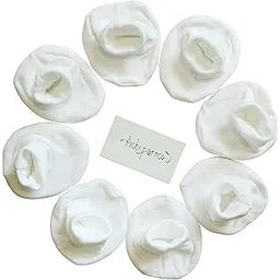 PICKSPARROW Soft Cotton Newborn Baby Booties/Newborn Essentials (Solid White, Pack of 4) (0-3 Months)-picture-47