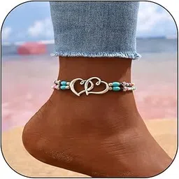 piercing Beach Anklets for Women, Gold Anklets for, Shell & Gold Adjustable Fancy Foot Chain Gift-picture-10