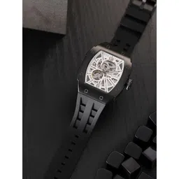 pierre cardin Squelette Men Skeleton Dial&Strap Analogue Multi Function Watch CF.1013.PB.6-picture-14